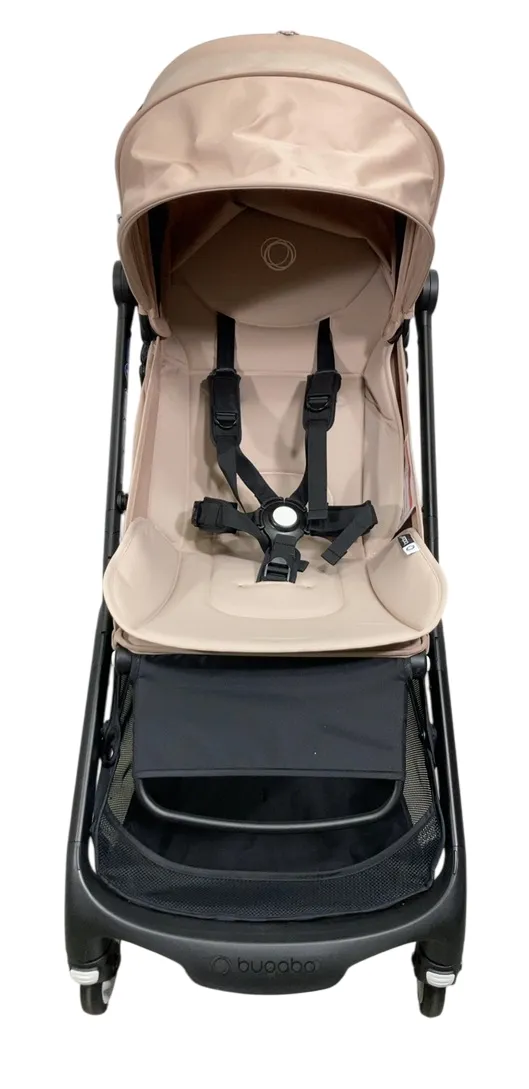 Bugaboo Butterfly Stroller, 2023, Black, Desert Taupe, Desert Taupe
