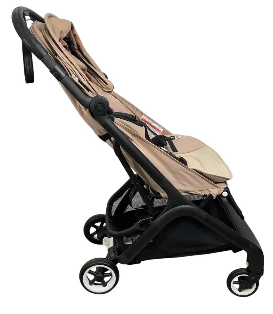 Bugaboo Butterfly Stroller, 2023, Black, Desert Taupe, Desert Taupe