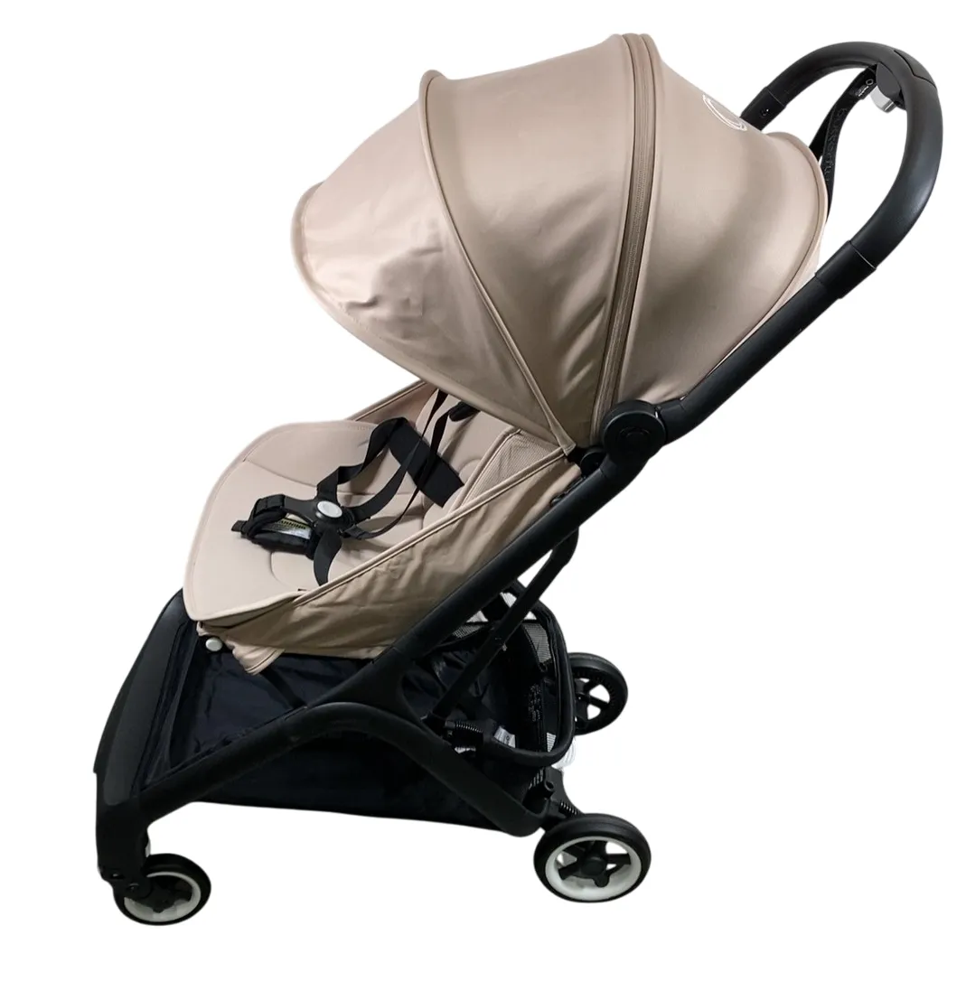 Bugaboo Butterfly Stroller, 2024, Black, Desert Taupe, Desert Taupe