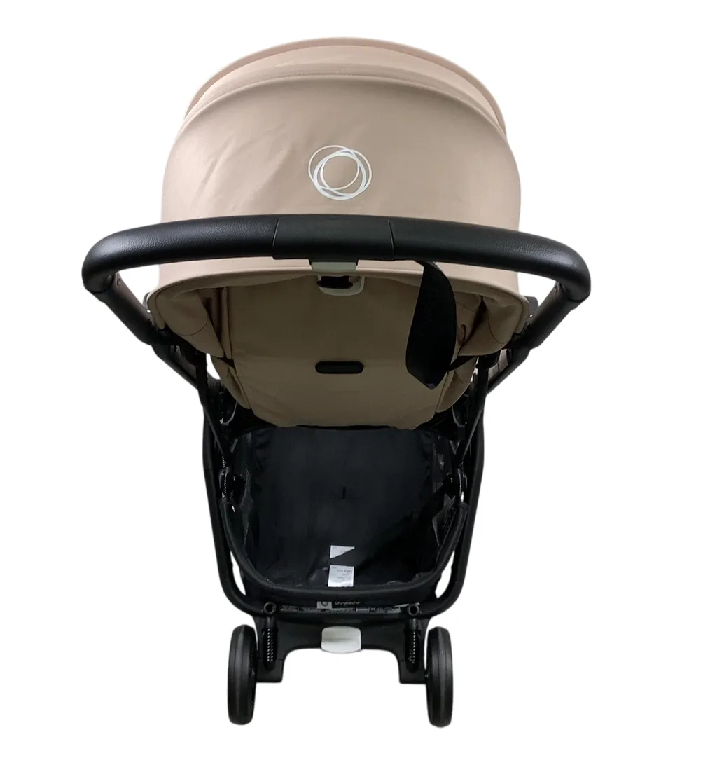 Bugaboo Butterfly Stroller, 2024, Black, Desert Taupe, Desert Taupe