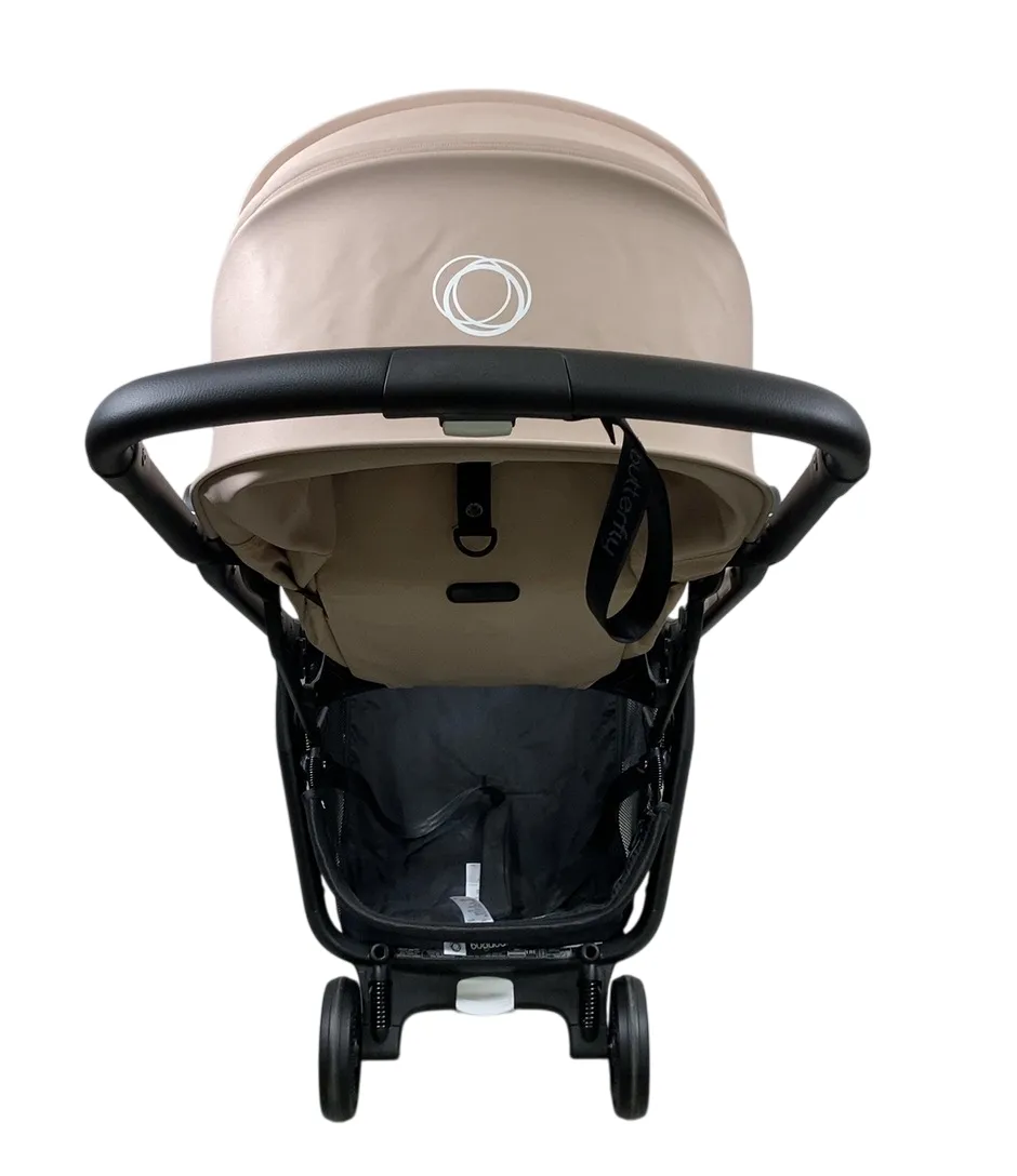 Bugaboo Butterfly Stroller, 2024, Black, Desert Taupe, Desert Taupe