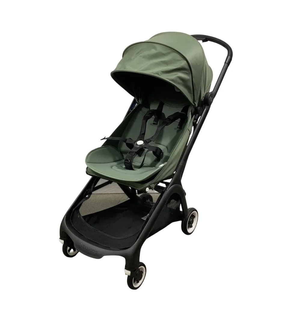 Bugaboo Butterfly Stroller, 2024, Black, Forest Green, Forest Green