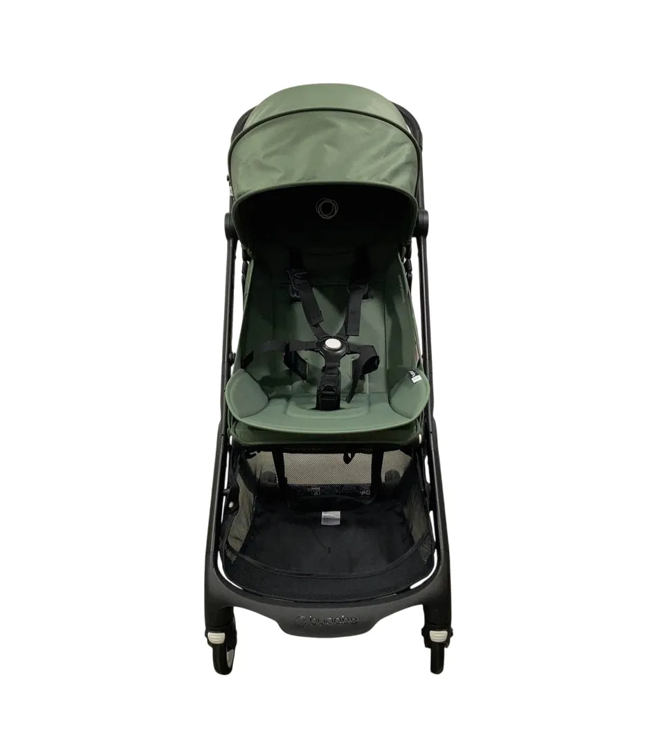 Bugaboo Butterfly Stroller, 2024, Black, Forest Green, Forest Green