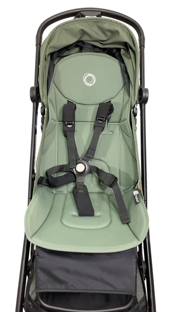 Bugaboo Butterfly Stroller, 2024, Black, Forest Green, Forest Green