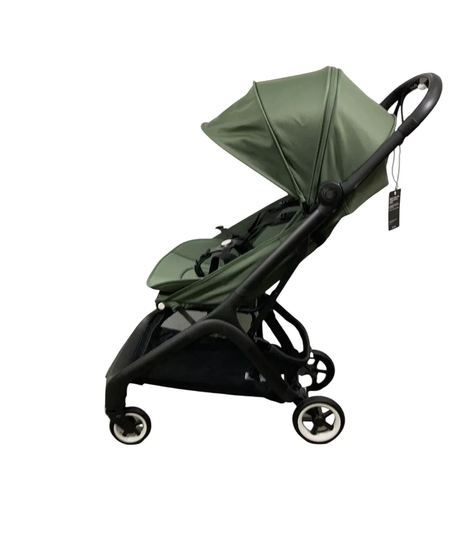 Bugaboo Butterfly Stroller, 2024, Black, Forest Green, Forest Green