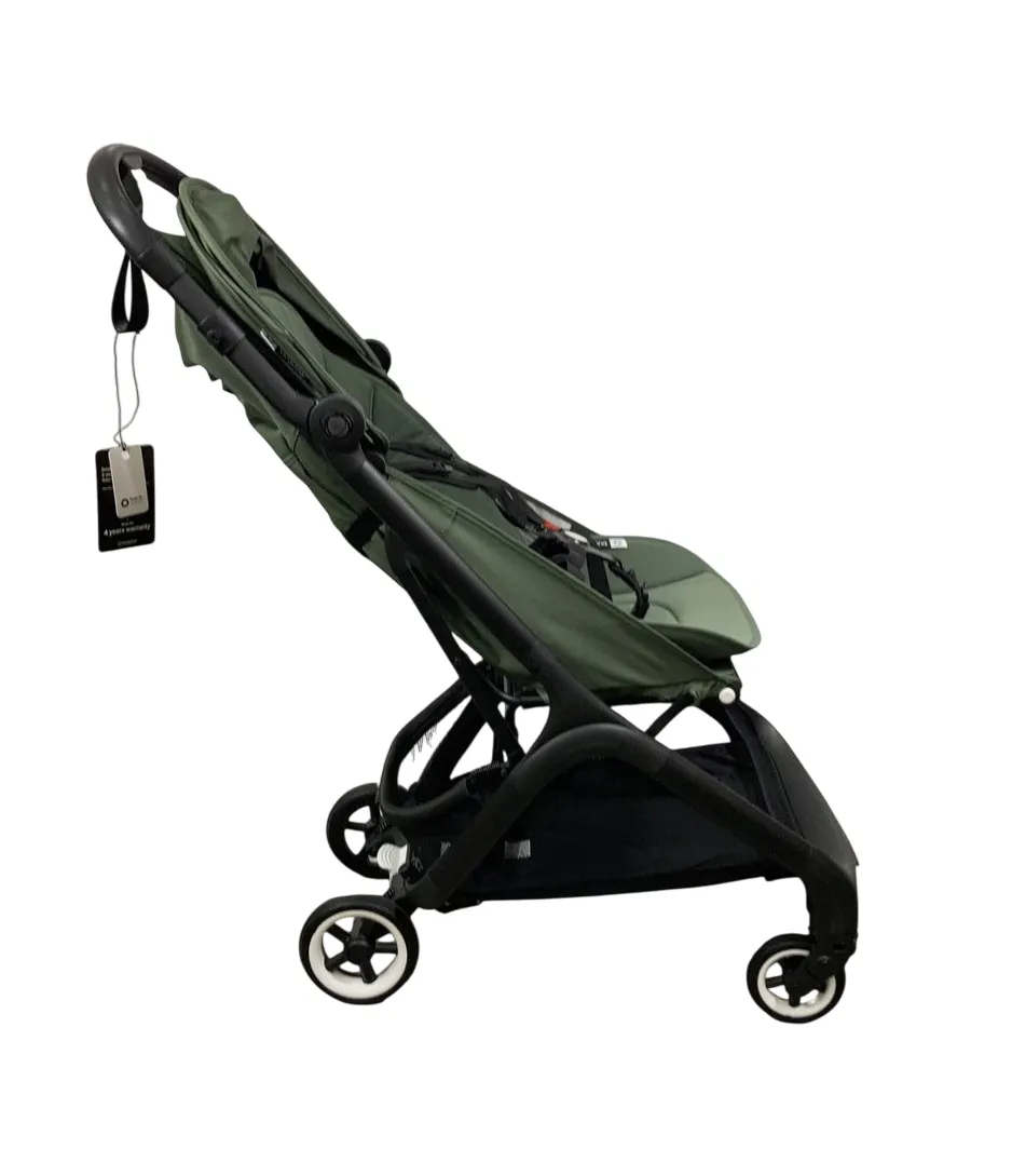 Bugaboo Butterfly Stroller, 2024, Black, Forest Green, Forest Green