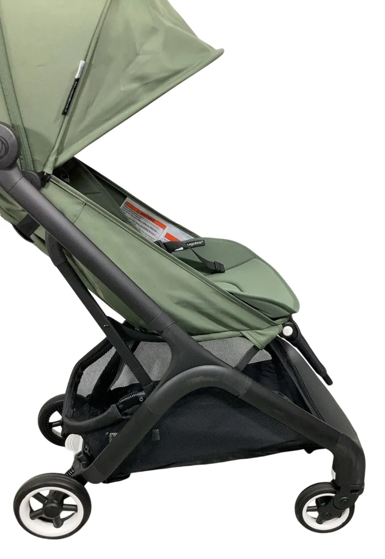 Bugaboo Butterfly Stroller, 2024, Black, Forest Green, Forest Green