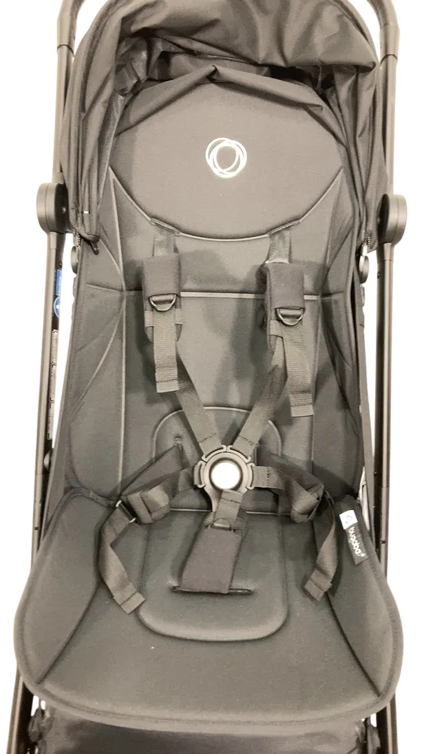 Bugaboo Butterfly Stroller, 2024, Black, Midnight Black, Midnight Black