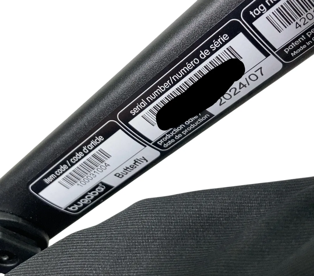 Bugaboo Butterfly Stroller, 2024, Black, Midnight Black, Midnight Black