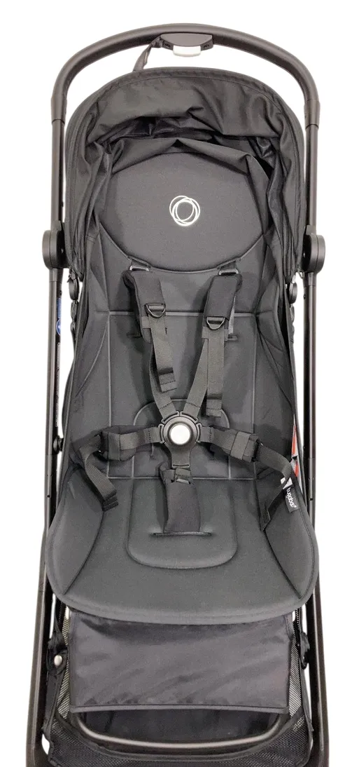 Bugaboo Butterfly Stroller, 2024, Black, Midnight Black, Midnight Black