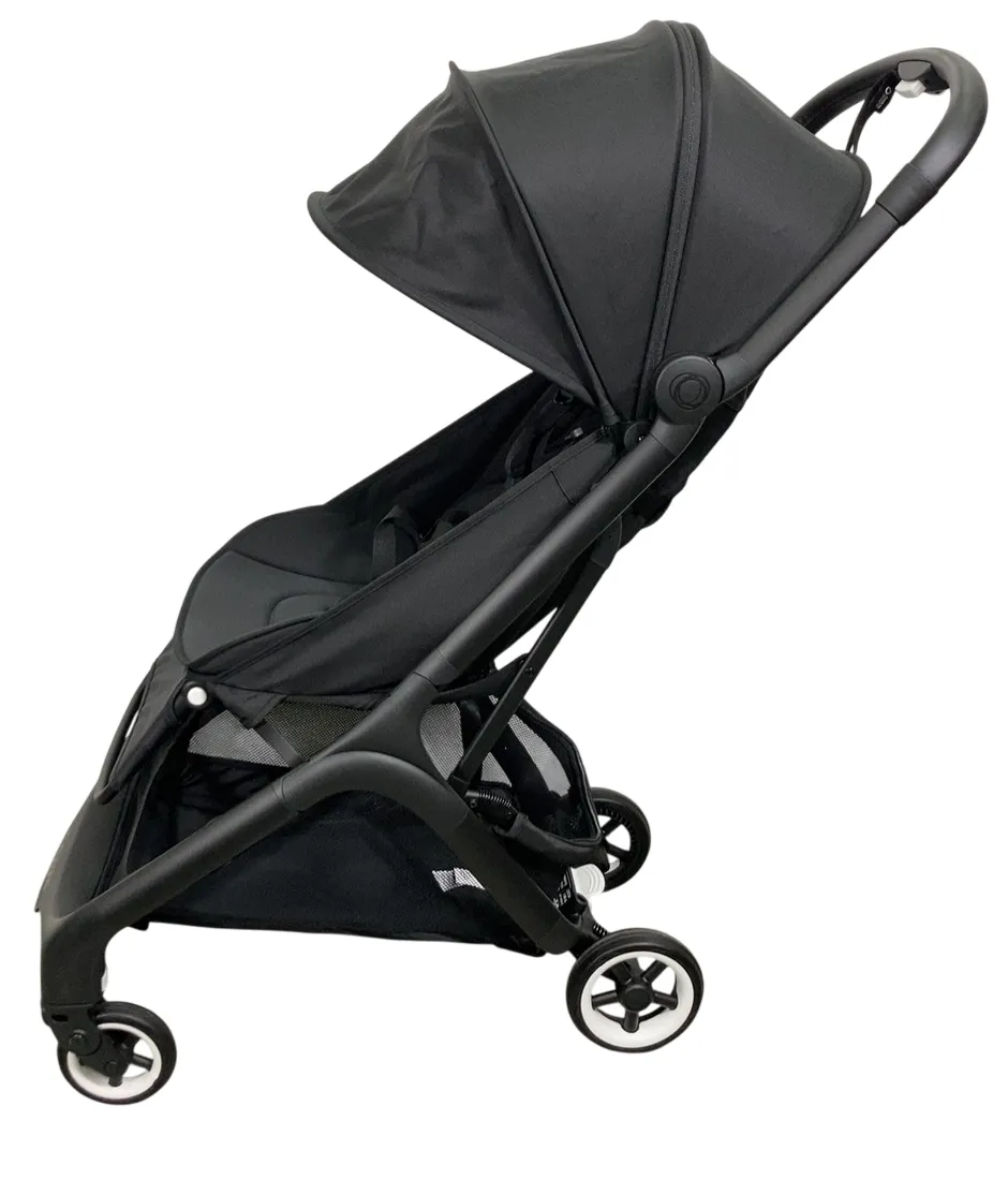 Bugaboo Butterfly Stroller, 2024, Black, Midnight Black, Midnight Black