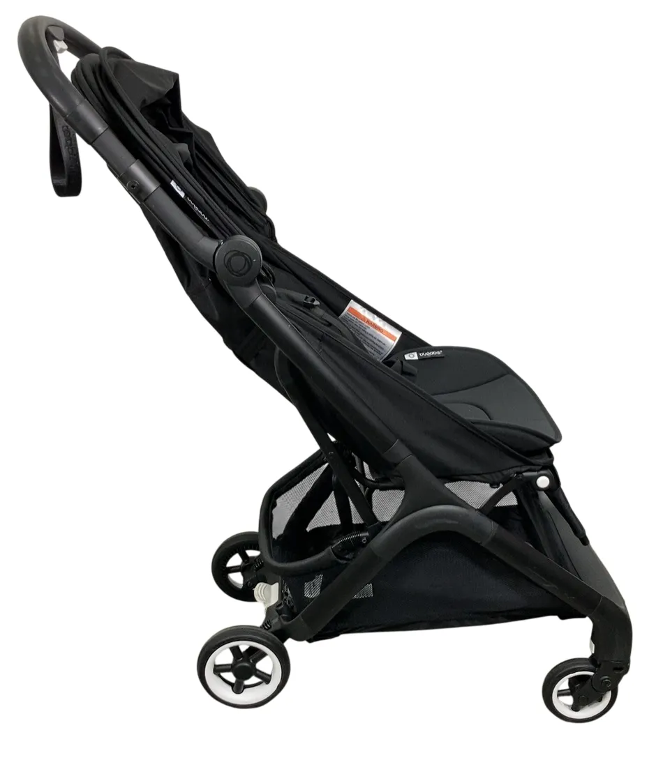 Bugaboo Butterfly Stroller, 2024, Black, Midnight Black, Midnight Black