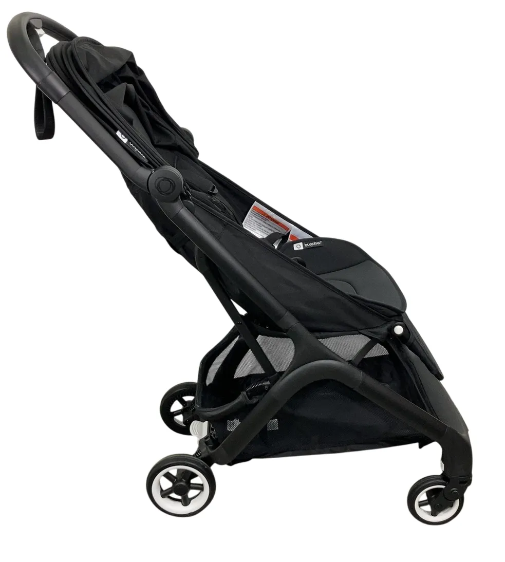 Bugaboo Butterfly Stroller, 2024, Black, Midnight Black, Midnight Black