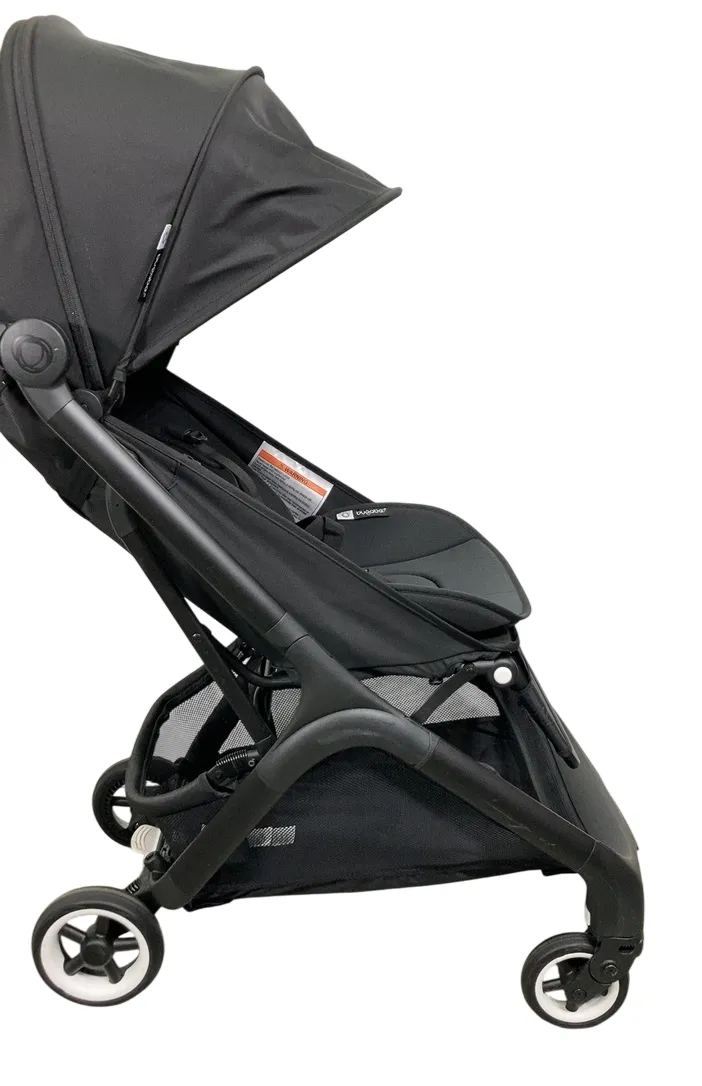 Bugaboo Butterfly Stroller, 2024, Black, Midnight Black, Midnight Black