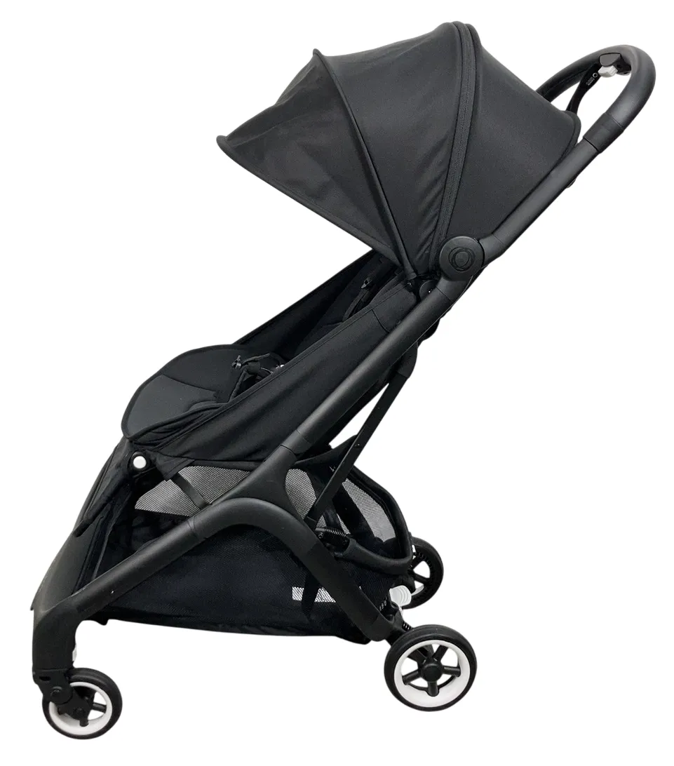 Bugaboo Butterfly Stroller, 2024, Black, Midnight Black, Midnight Black