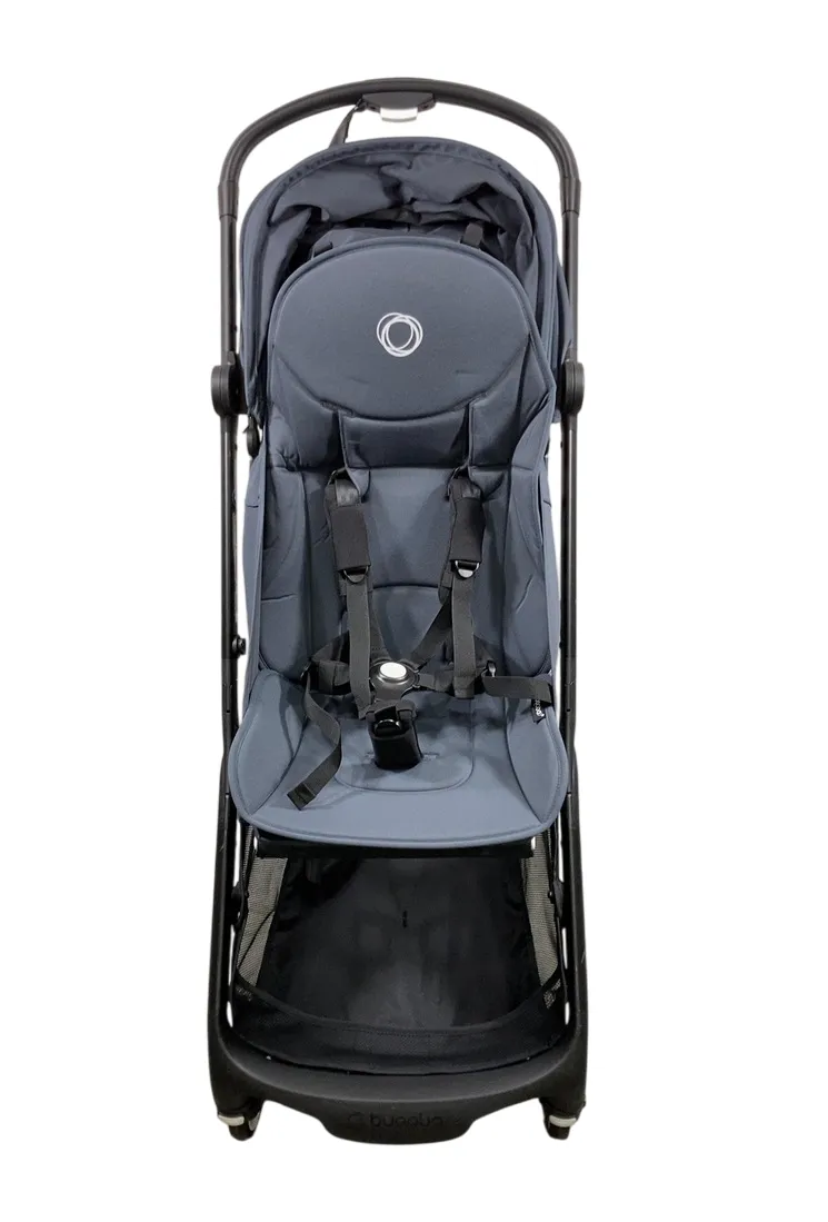Bugaboo Butterfly Stroller, 2024, Black, Stormy Blue, Stormy Blue