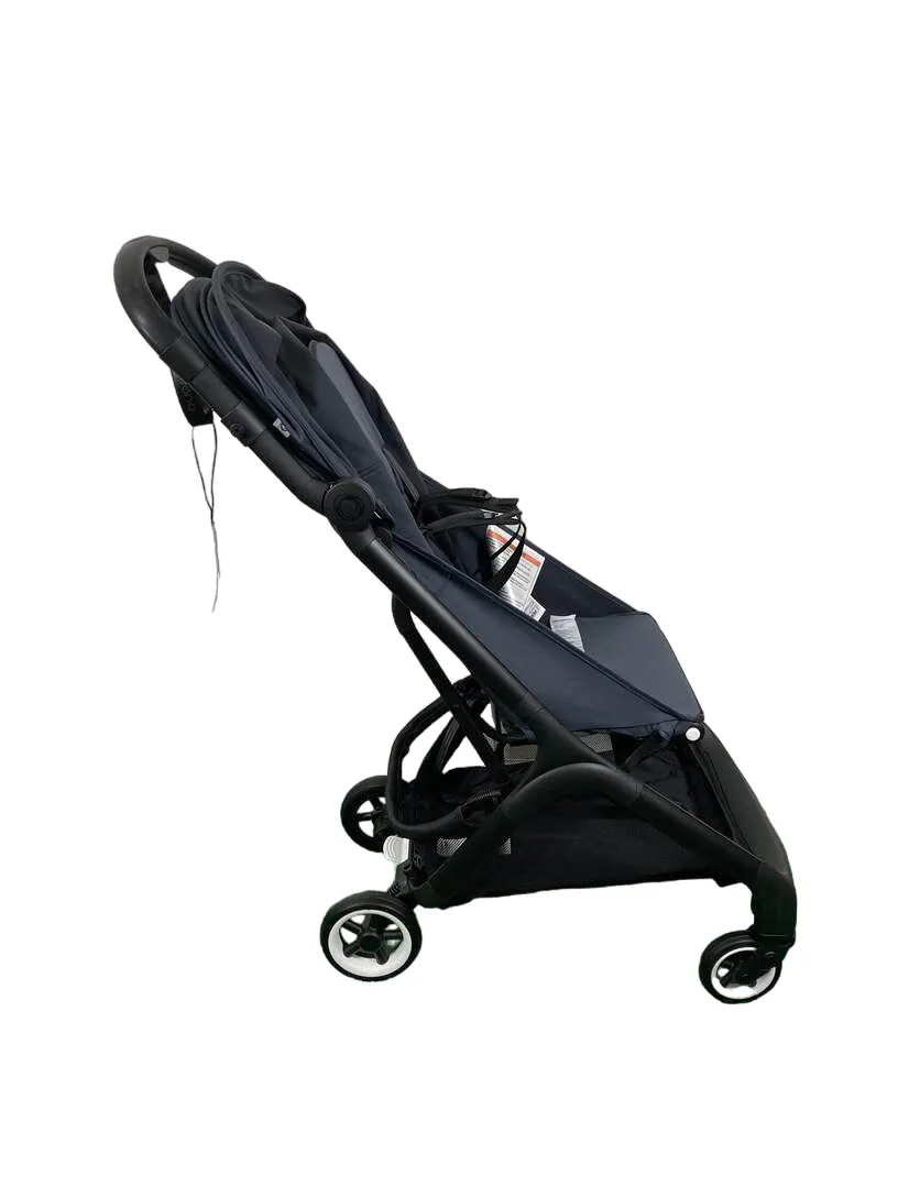 Bugaboo Butterfly Stroller, 2024, Black, Stormy Blue, Stormy Blue