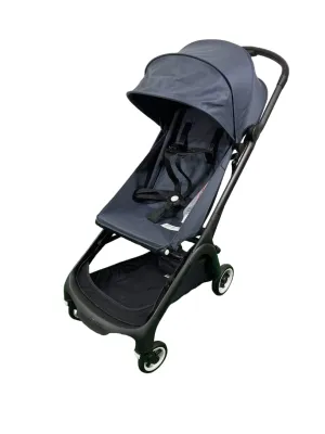 Bugaboo Butterfly Stroller, 2024, Black, Stormy Blue, Stormy Blue