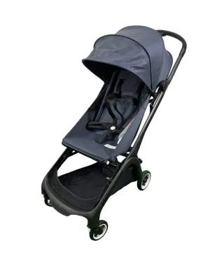 Bugaboo Butterfly Stroller, 2024, Black, Stormy Blue, Stormy Blue