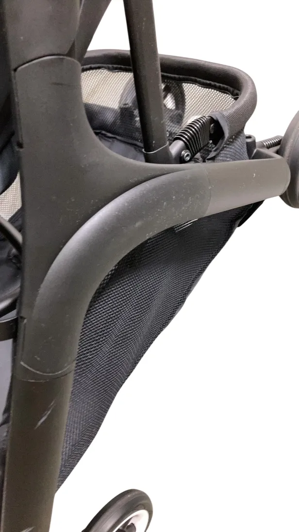 Bugaboo Butterfly Stroller, 2024, Black, Stormy Blue, Stormy Blue