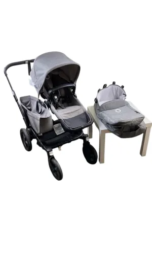 Bugaboo Donkey 3 Mono Stroller, 2020, Black, Grey Melange, Grey Melange