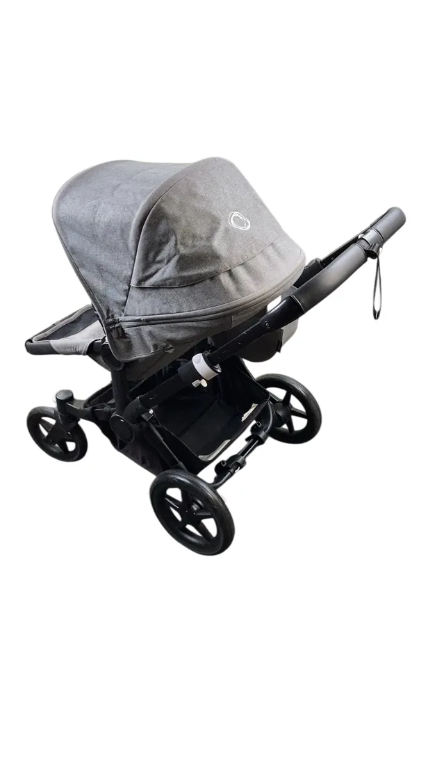 Bugaboo Donkey 3 Mono Stroller, 2020, Black, Grey Melange, Grey Melange