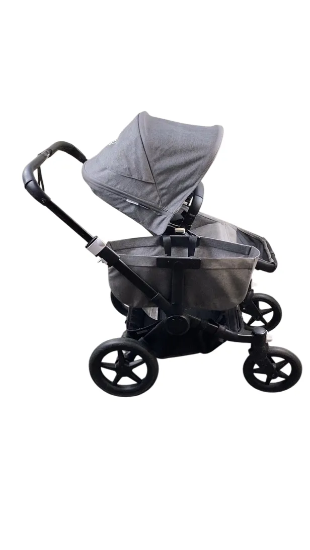 Bugaboo Donkey 3 Mono Stroller, 2020, Black, Grey Melange, Grey Melange
