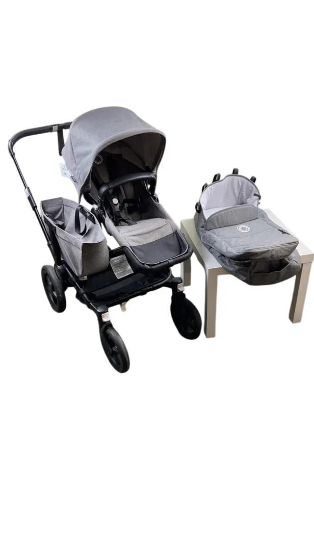 Bugaboo Donkey 3 Mono Stroller, 2020, Black, Grey Melange, Grey Melange