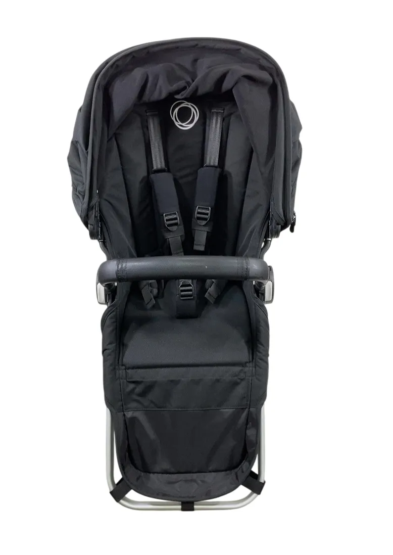 Bugaboo Donkey 5 Duo Extension Set, 2023, Black, Midnight Black, Midnight Black, with Canopy
