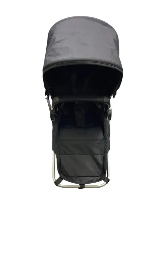 Bugaboo Donkey 5 Duo Extension Set, Aluminum, Midnight Black, Midnight Black, 2024, with Canopy