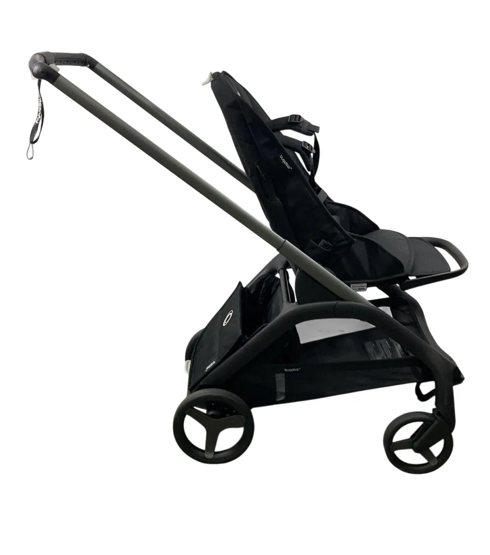 Bugaboo Dragonfly Stroller, 2023, Black, Midnight Black, Midnight Black