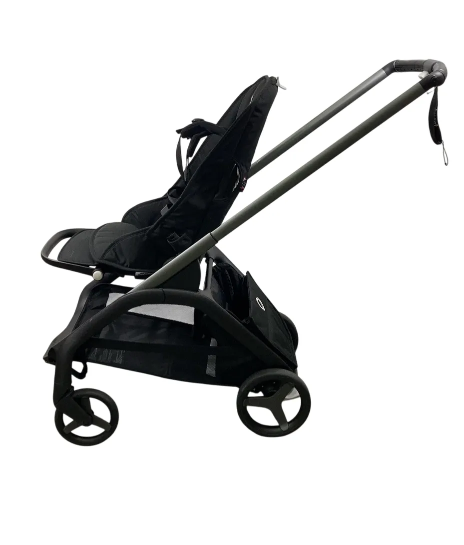 Bugaboo Dragonfly Stroller, 2023, Black, Midnight Black, Midnight Black