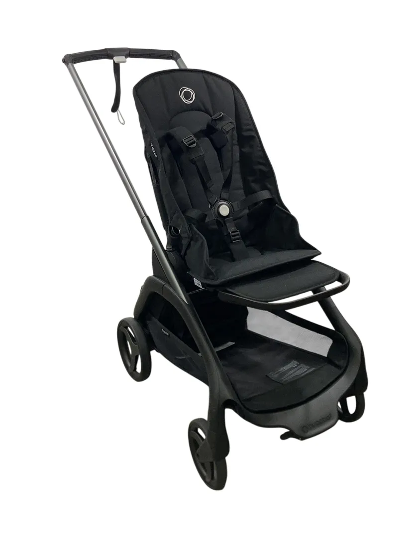 Bugaboo Dragonfly Stroller, 2023, Black, Midnight Black, Midnight Black