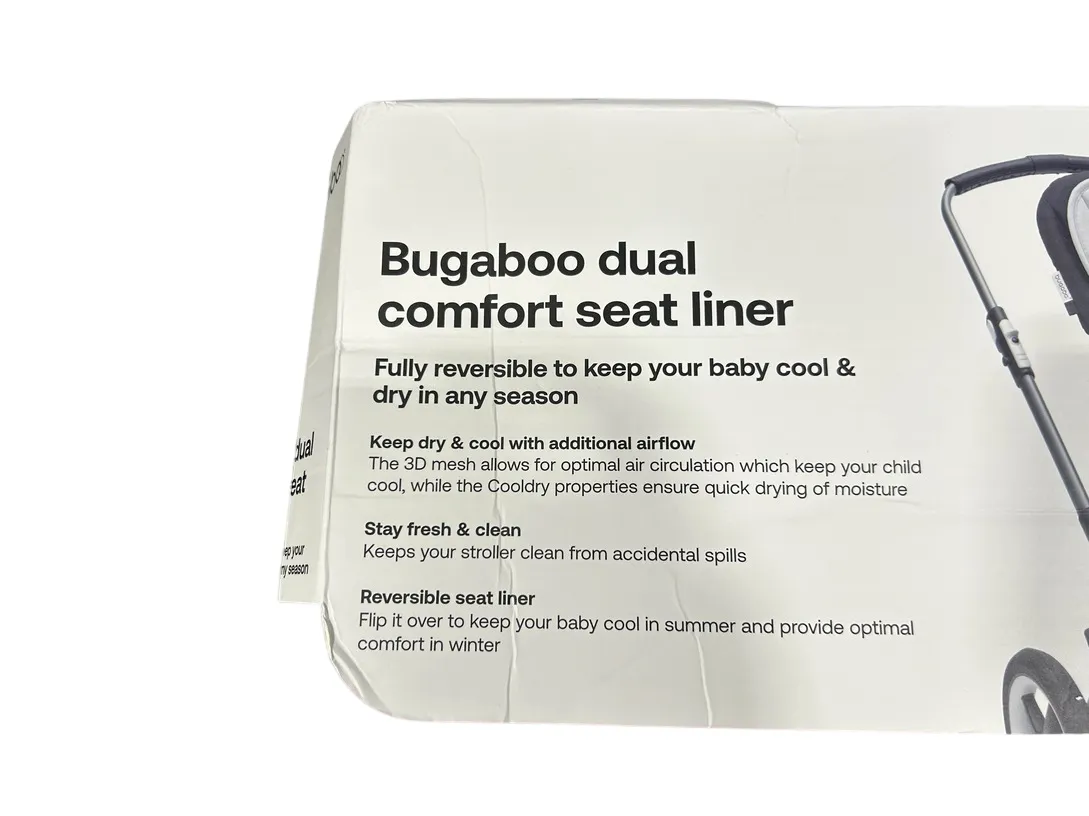 Bugaboo Dual Comfort Seat Liner, Sunrise Red