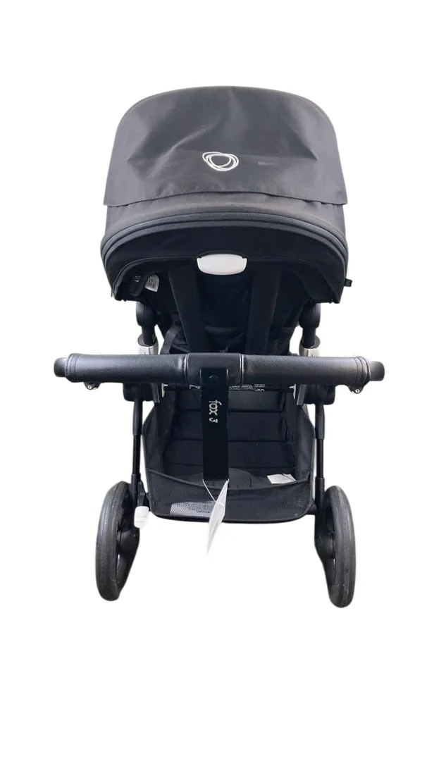Bugaboo Fox 3 Stroller, 2021, Black, Midnight Black, Midnight Black