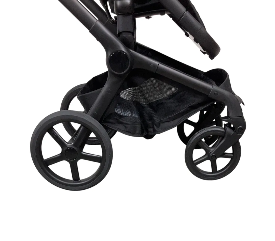 Bugaboo Fox 5 Renew Bassinet and Seat Stroller, 2025, Black Frame, Misty White/Black