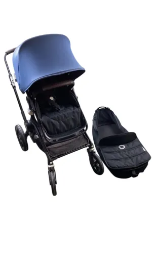 Bugaboo Fox Stroller, Black, Midnight Black, Blue