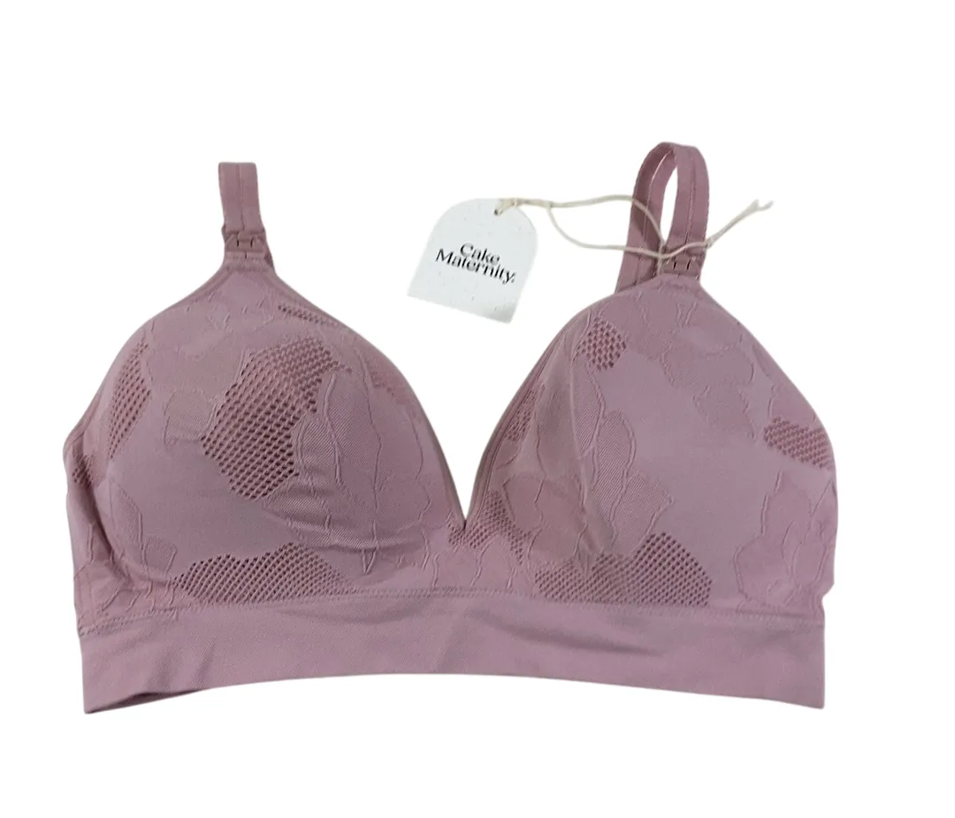 Cake Maternity Freckles Busty Recycled Wirefree Nursing Bra, Mauve, Busty (F-H), Medium (F-H)