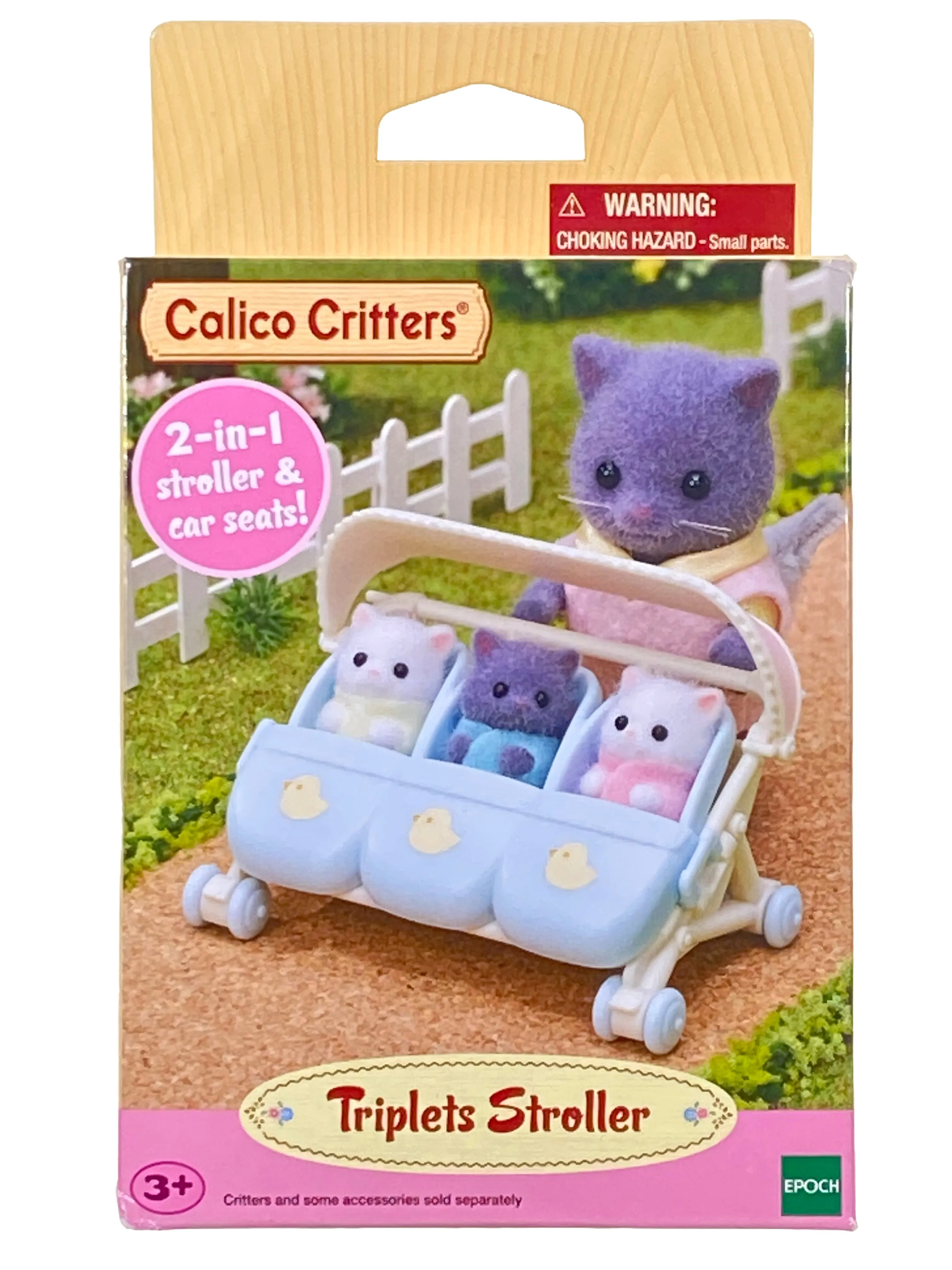 Calico Critters Triplets Stroller