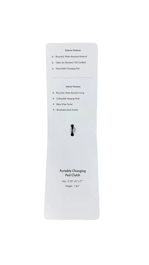 Calpak Portable Changing Pad Clutch, Oatmeal