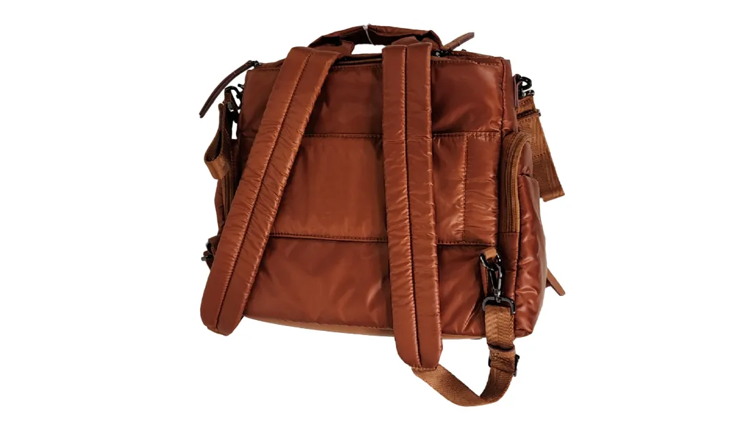 Caraa Baby Bag, Clay, Convertible, Medium, Nylon