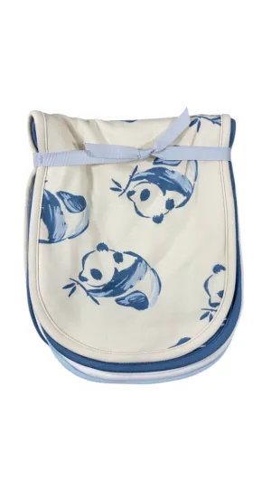 Carter’s Burp Cloth Set 4pk, Blue/Ivory Pandas