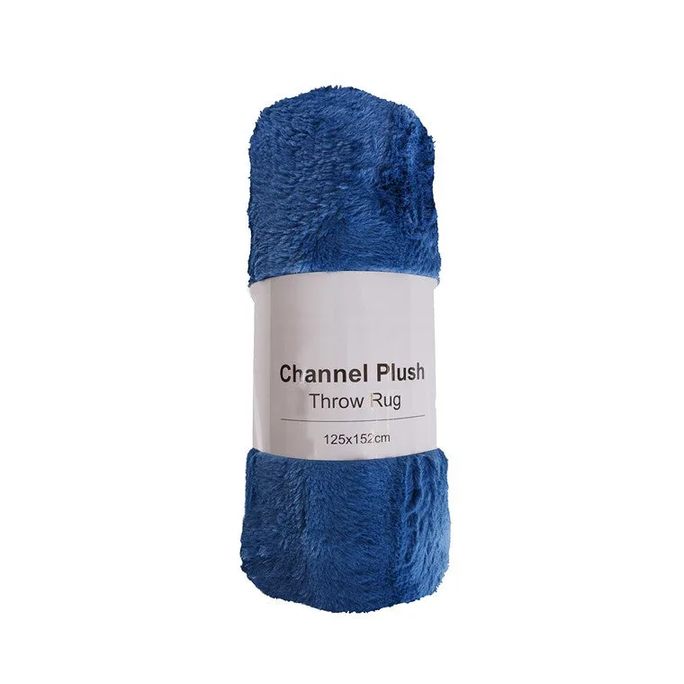 Channel Plush Throw Rug, Asstd