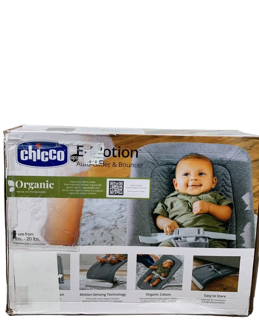 Chicco E-Motion Auto-Glider And Bouncer, Grey