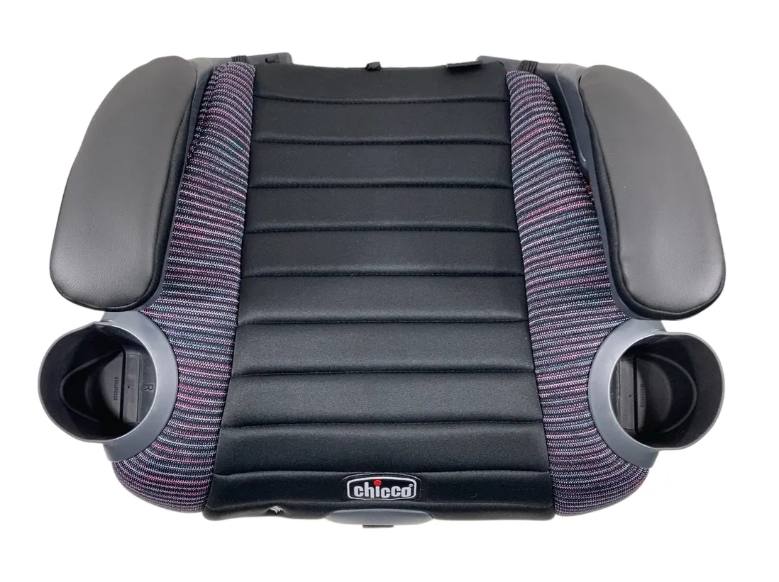 Chicco GoFit ClearTex Backless Booster Car Seat, Confetti, Plus, 2024