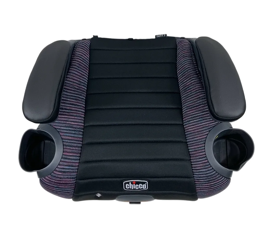 Chicco GoFit ClearTex Backless Booster Car Seat, Confetti, Plus, 2024