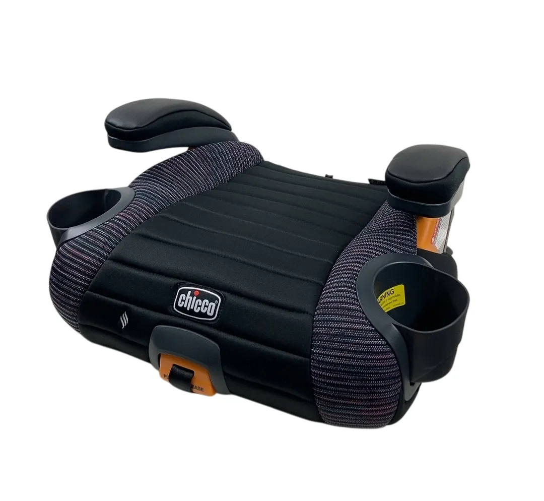 Chicco GoFit ClearTex Backless Booster Car Seat, Confetti, Plus, 2024