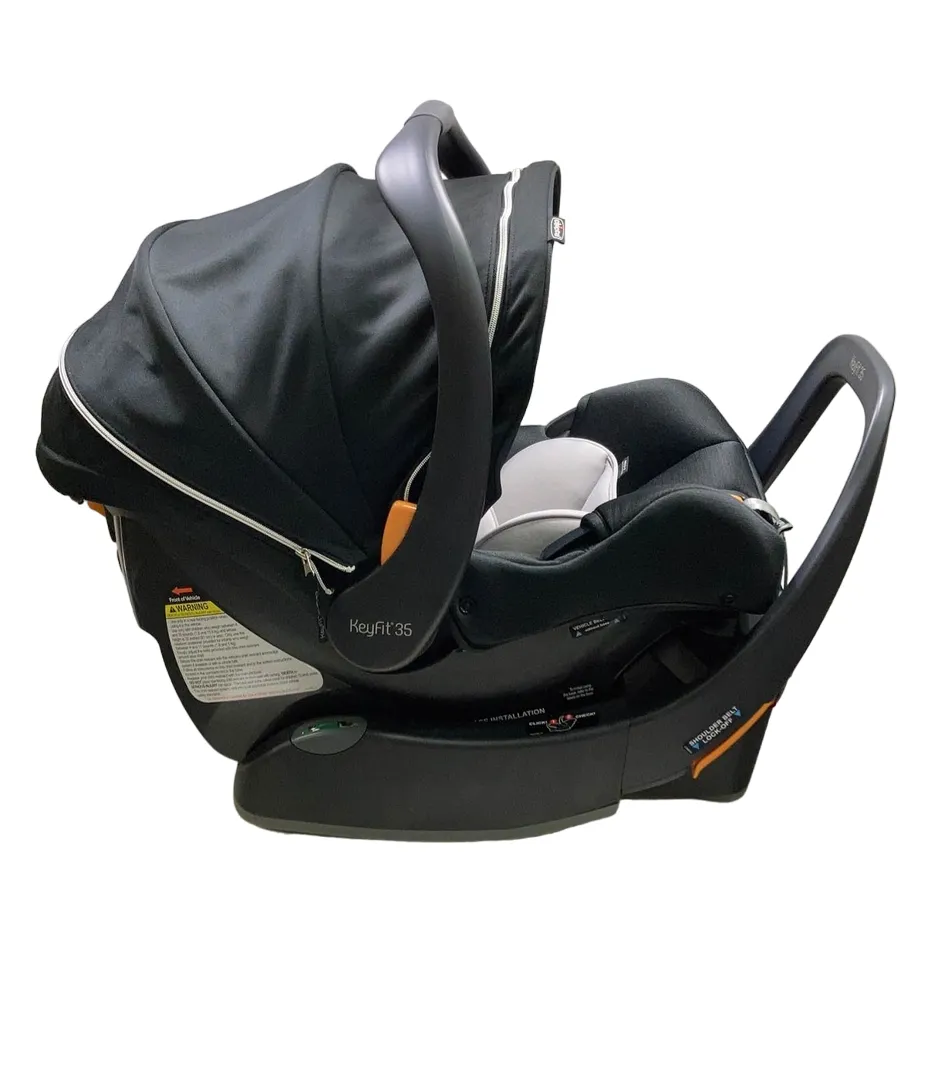 Chicco KeyFit 35 Zip ClearTex Infant Car Seat, Obsidian, 2023