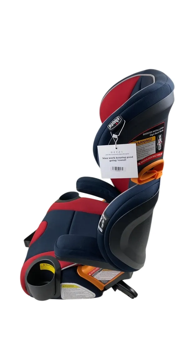 Chicco KidFit 2-in-1 Belt Positioning Booster Car Seat, 2021, Horizon