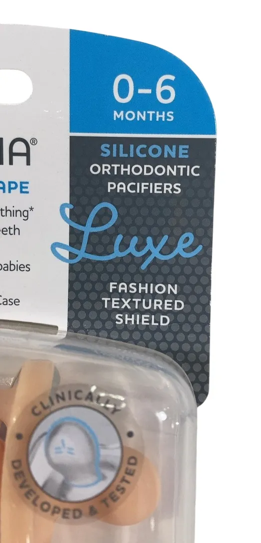 Chicco PhysioForma Pacifiers 2-Pack, 0-6 Months, Blush